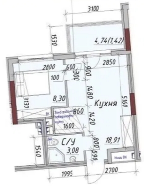 продажа однокомнатной квартиры номер A-174199 в Киевском районе, фото номер 3